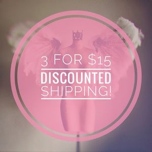 🌟 3/$15 plus discounted shipping!